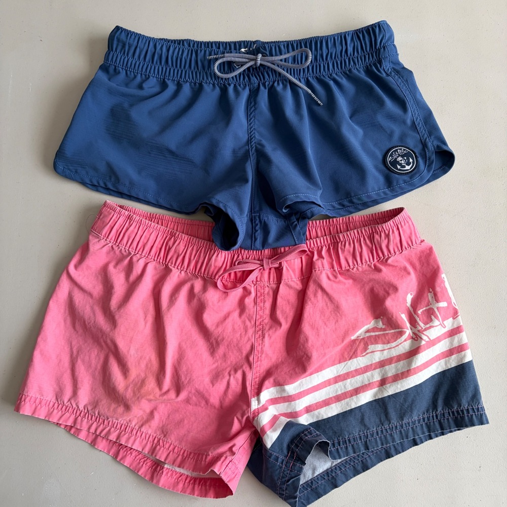 Salt Life Women's Swim Beach Board Shorts Bundle of Two Pairs S